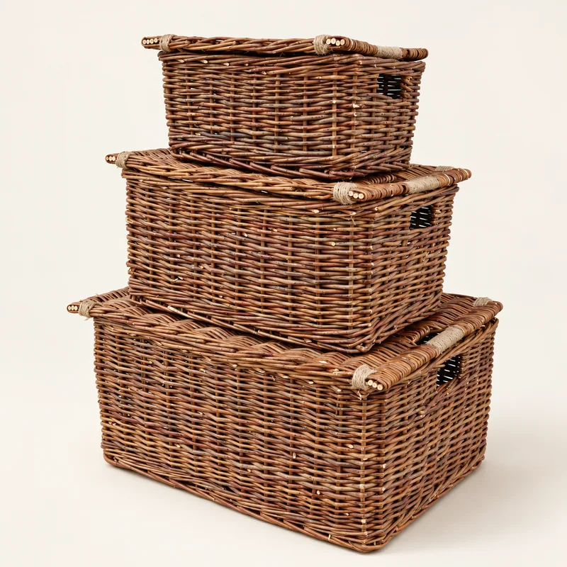 Lidded Woven Baskets